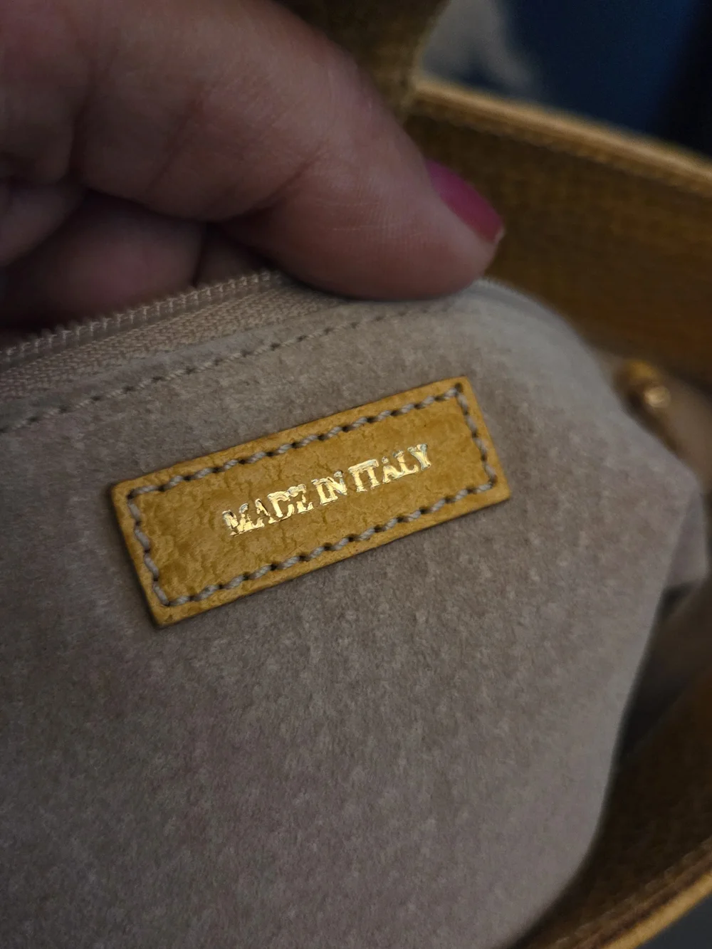 Kate Spade New York Made in Italy Mustard Pebbled Leather Bag + Roostercuster BC
